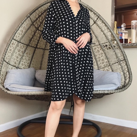 Philosophy Dresses & Skirts - 🔥Philosophy Long Sleeves Polka Dot Shirt Dress